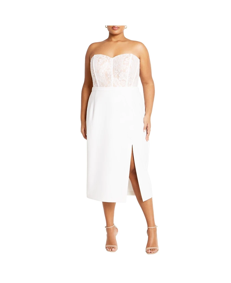 City Chic Plus Perfect Date Dress