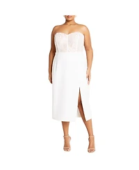 City Chic Plus Perfect Date Dress