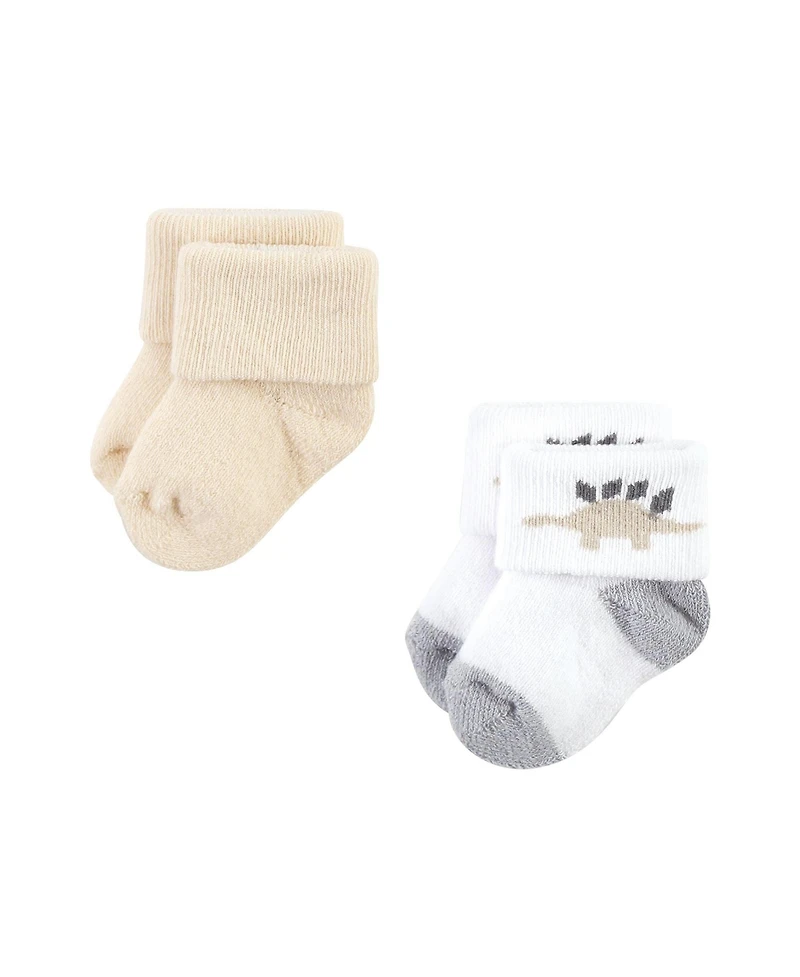 Hudson Baby Boys Unisex 12-Pair Set of Grow with Me Socks