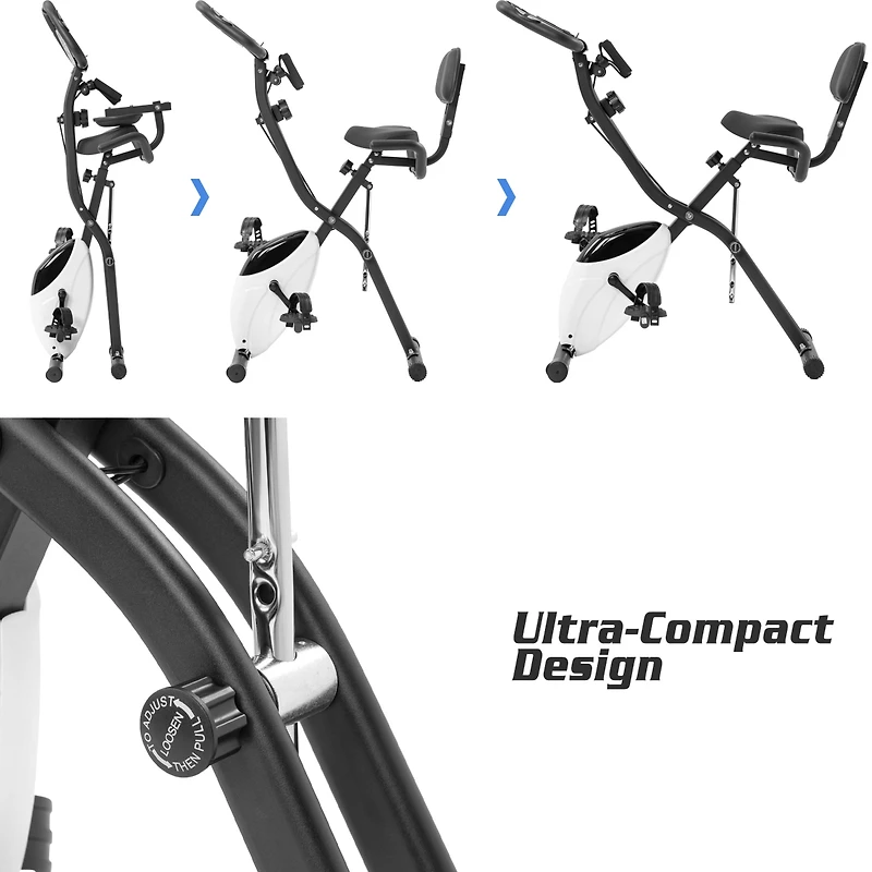 Streamdale Folding X-Bike with Adjustable Resistance