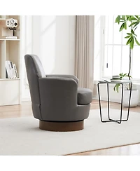 Streamdale Modern Swivel Office Chair with Cushion & Height Adjustment