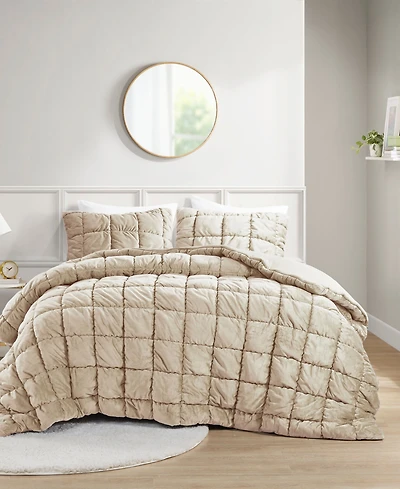 Intelligent Design Velvet Dream Puff 2-Pc. Comforter Set, Twin