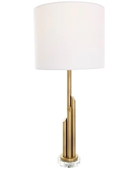 Rosemary Lane 28" Metal Abstract Tiered Pillar Accent Lamp