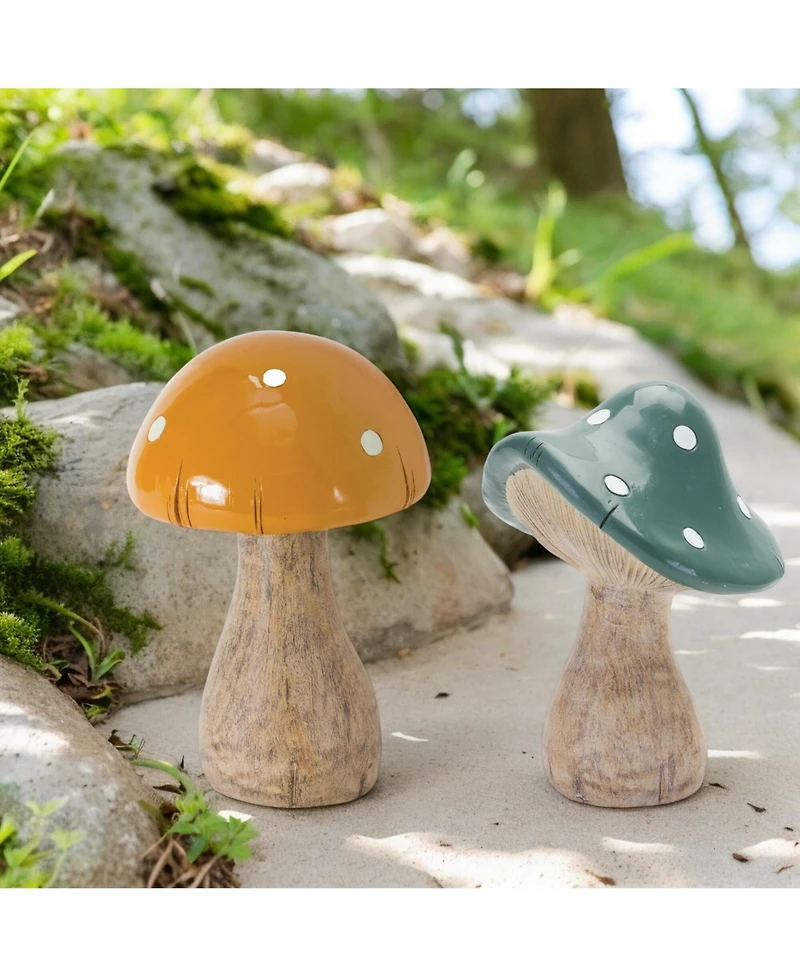 Slickblue Garden Mushroom Decor (Set of 2)