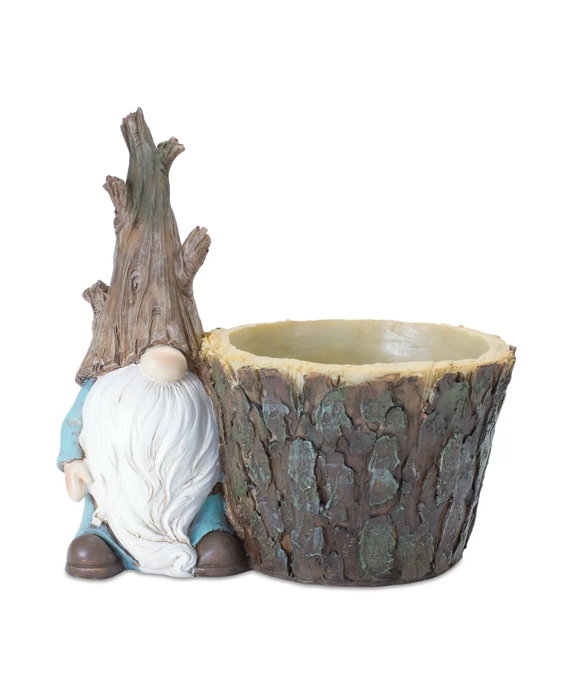 Slickblue Tree Trunk Gnome Planter (Set of 2)