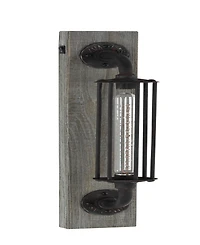 Rosemary Lane 20" Metal Geometric Battery Operated Accent Lamp