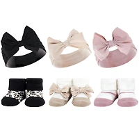 Hudson Baby Girls 12Pc Headband and Socks Giftset