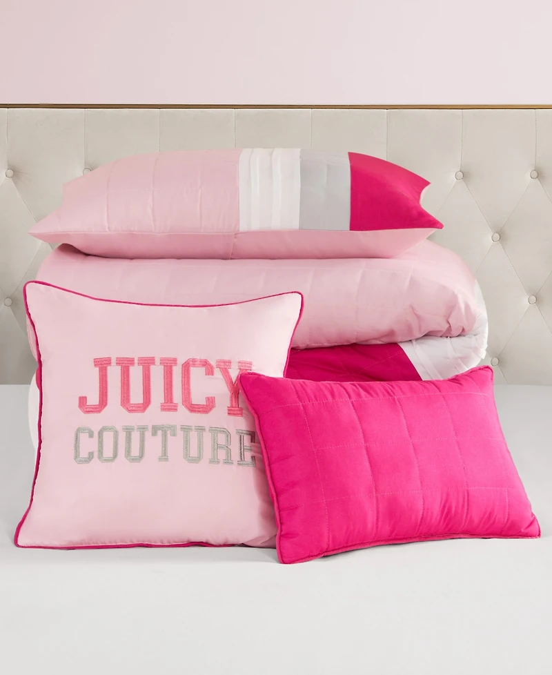 Juicy Couture Color Block Stripe -Pc. Comforter Set
