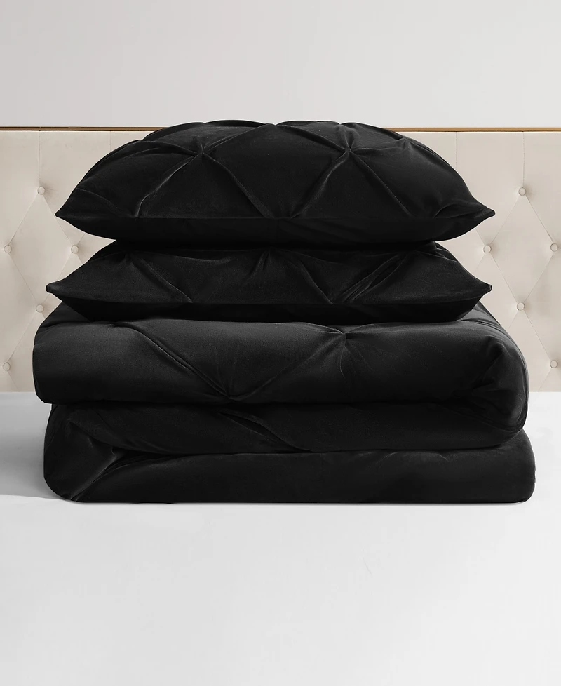 Juicy Couture Kiss Pleat Plush 3-Pc. Comforter Set, Full/Queen