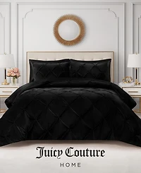 Juicy Couture Kiss Pleat Plush 3-Pc. Comforter Set, Full/Queen