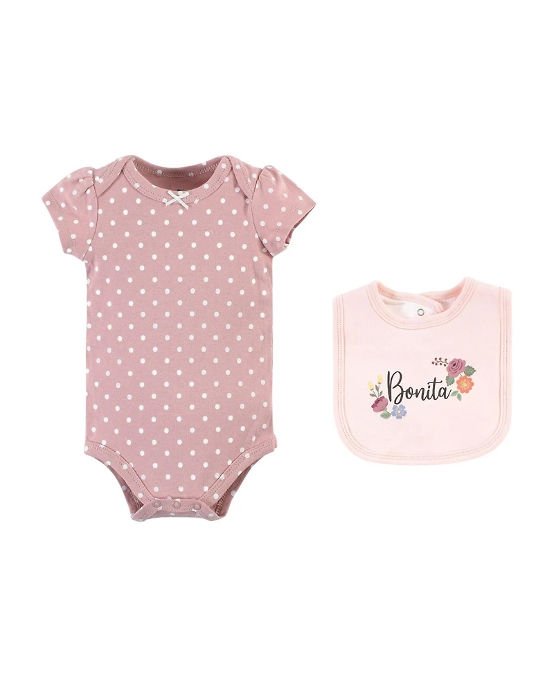 Hudson Baby Baby Boys Hudson Unisex Cotton Outfit Collection with Bodysuit & Bandana Bibs