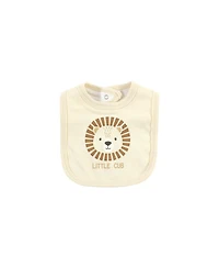 Hudson Baby Boys Cotton 3-Piece Outfit Bodysuit, Pants & Matching Bib