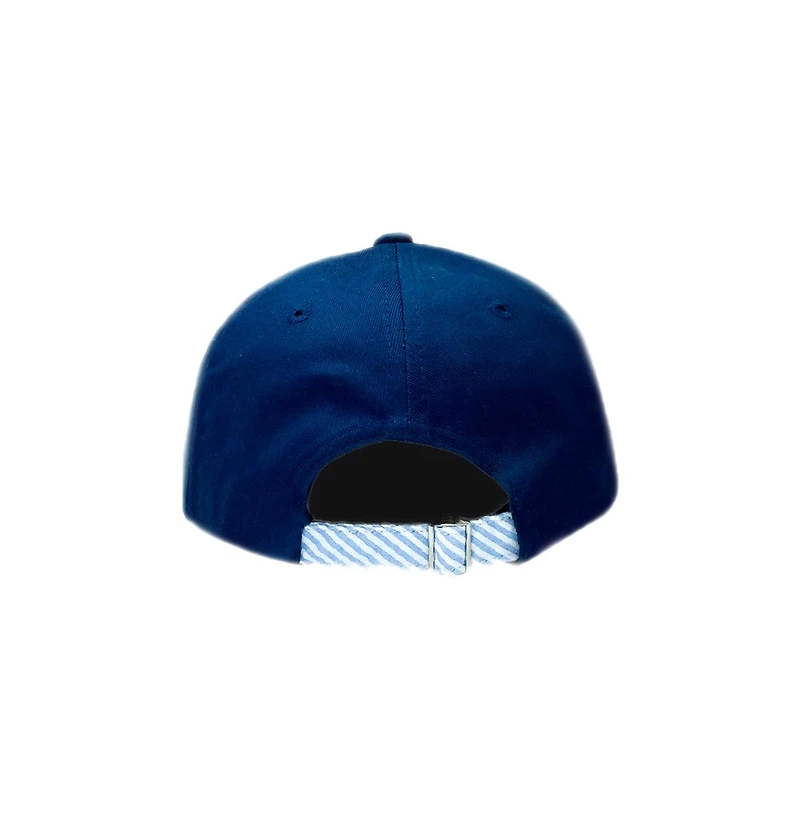 Bits & Bows Boys Boys Dog Baseball Hat in Navy