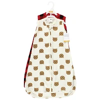 Hudson Baby Boys Cotton Long-Sleeve Wearable Sleeping Bag, Sack, Blanket, Sleeveless