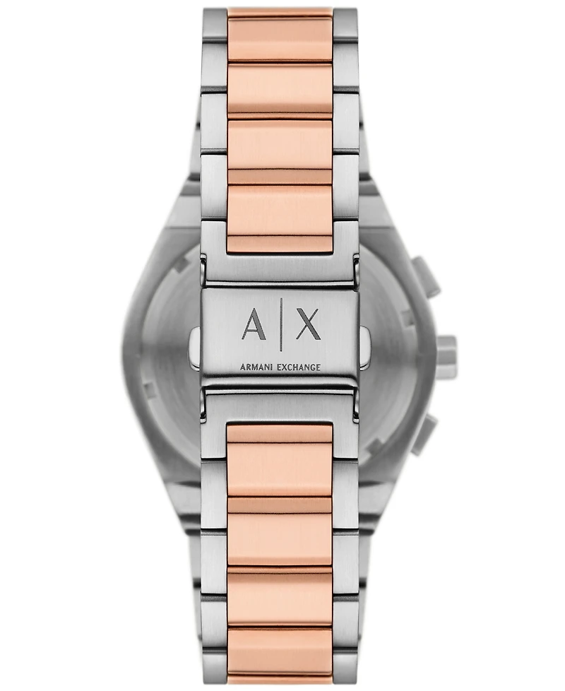 A|X Armani Exchange Men's Sync Quartz Chronograph Two-Tone Stainless Steel Watch 42MM