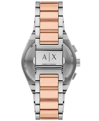 A|X Armani Exchange Men's Sync Quartz Chronograph Two-Tone Stainless Steel Watch 42MM