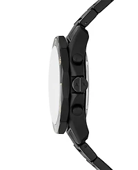 A|X Armani Exchange Men's Quartz Chronograph Black Stainless Steel Watch 44MM