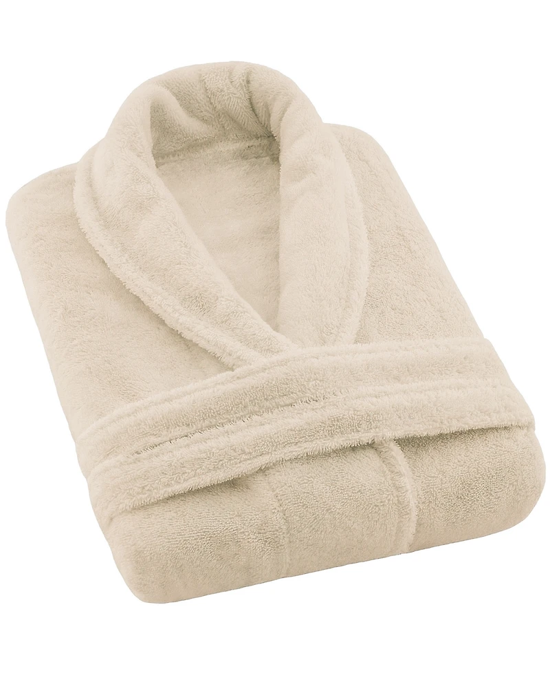 American Soft Linen Lightweight Plush Shawl Collar Bathrobes
