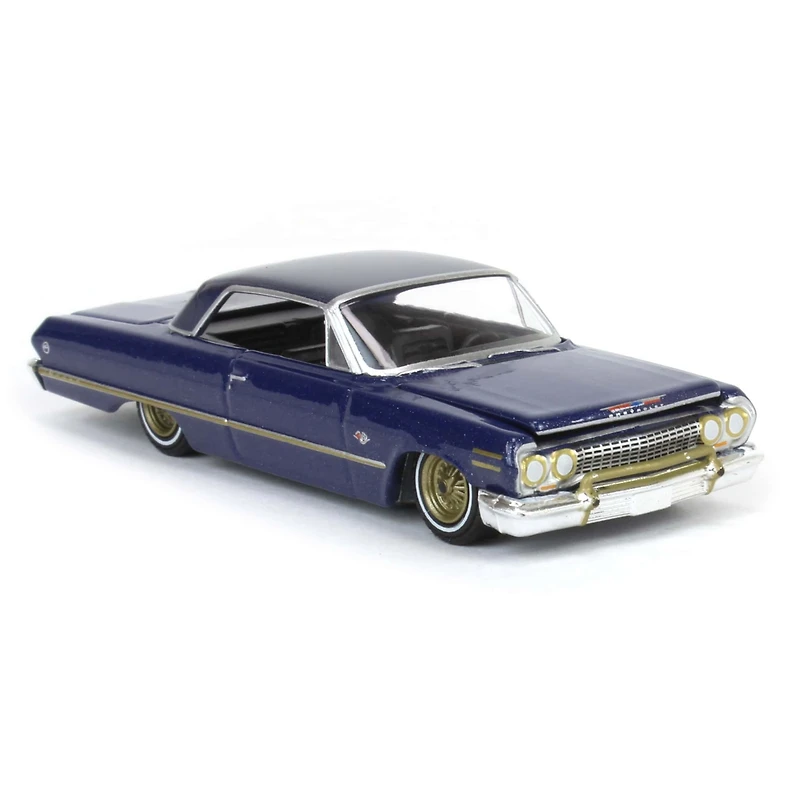 1/64 1963 Chevrolet Impala Blue & Gold, California Lowriders