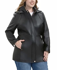 Bgsd Plus Elena Leather Parka Coat
