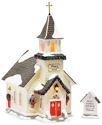 Department 56 Snow Village Holy Family Church