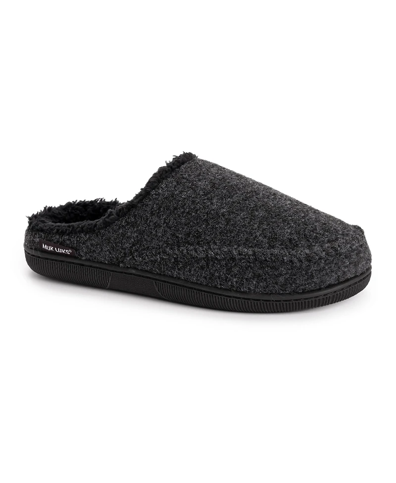 Muk Luks Men's Faux Wool Clog Slippers