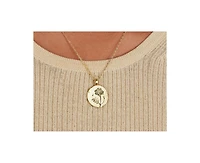 Sterling Silver Birth Flower Pendant Necklace