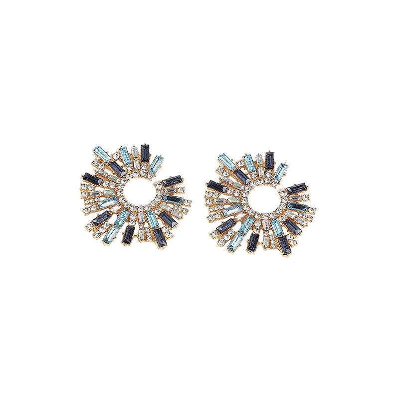 Sohi Women's Crystal Stud Earrings