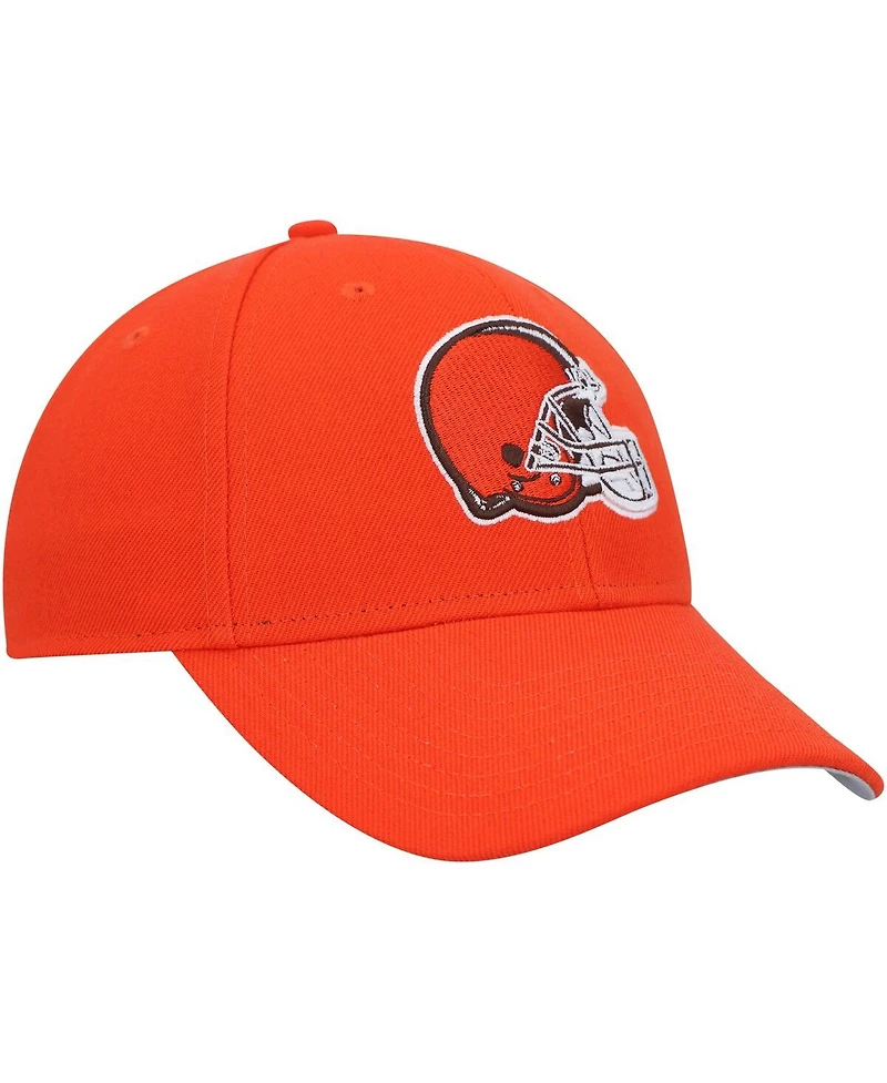 '47 Brand Men's Orange Cleveland Browns Mvp Adjustable Hat
