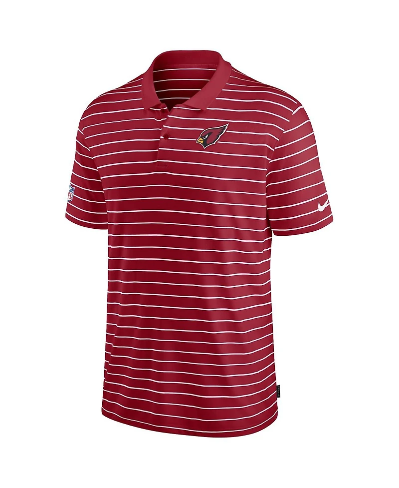 Nike Men's Cardinal Arizona Cardinals Sideline Lock Up Victory Performance Polo Shirt