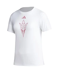Adidas Women's White Arizona State Sun Devils Aeroready Breast Cancer Awareness Pregame T-Shirt