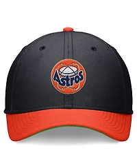Nike Men's Navy/Orange Houston Astros Cooperstown Collection Rewind SwooshFlex Performance Hat