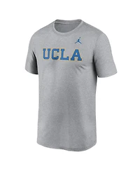 Jordan Men's Heather Gray Ucla Bruins Primetime Legend Wordmark T-Shirt
