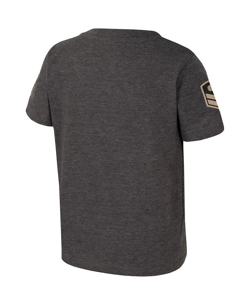 Colosseum Toddler Charcoal Tennessee Volunteers Oht Military Appreciation Boot Camp T-Shirt