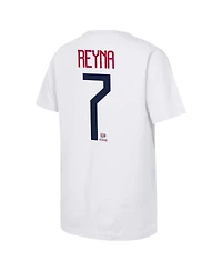Outerstuff Big Boys and Girls Giovanni Reyna White Usmnt Name Number T-Shirt