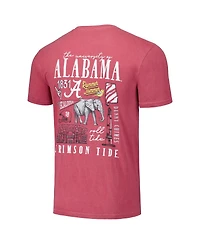 Image One Men's and Women's Crimson Alabama Crimson Tide Hyper Local Campus Poster T-Shirt