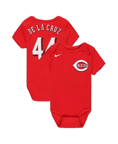 Nike Baby Elly De La Cruz Red Cincinnati Reds Fuse Name Number Bodysuit