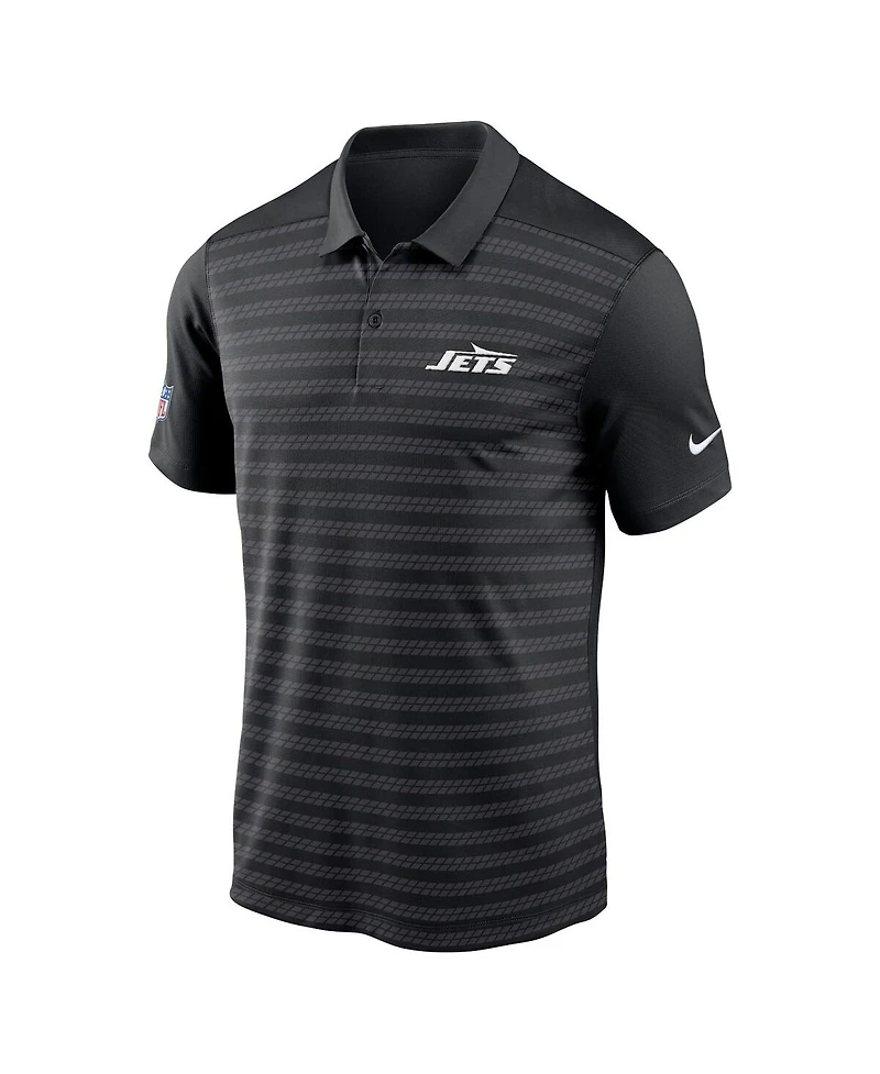 Nike Men's Black New York Jets 2024 Sideline Victory Performance Polo