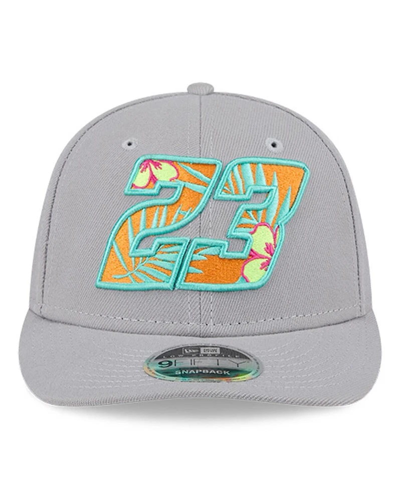 New Era Men's Gray Bubba Wallace Low Profile 9FIFTY Snapback Hat