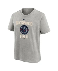 Nike Big Boys and Girls Heather Charcoal St. Louis Cardinals 2024 Rickwood Classic T-Shirt
