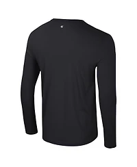 Colosseum Men's Black Tennessee Volunteers Color Pop Active Blend 2-Hit Long Sleeve T-Shirt