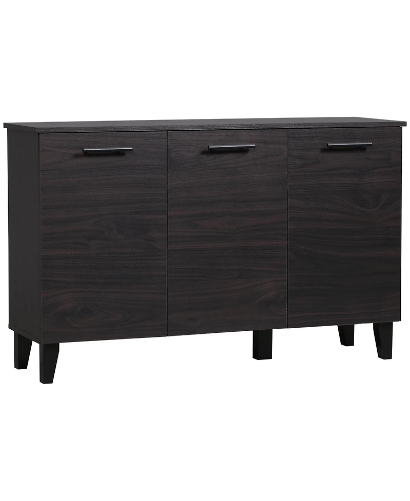 Homcom Kitchen Sideboard, Buffet Cabinet with Adjustable Shelf, Bar