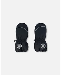 Deux par Kids Unisex Solid Mittens Black - Toddler|Child