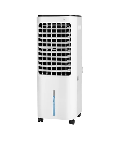 4-in-1 Evaporative Air Cooler with 12L Water Tank and 4 Ice Boxes-White