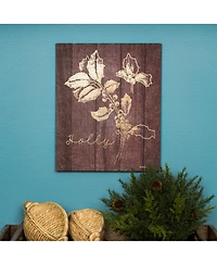 Slickblue Laurel And Holly Plaque (Set of 2) 9"l X 11"h Plastic-mdf