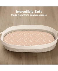KeaBabies Bassinet Sheet for Baby Girls, Boys, 2-Pack Isla Fitted Sheets, Mattress Sheets