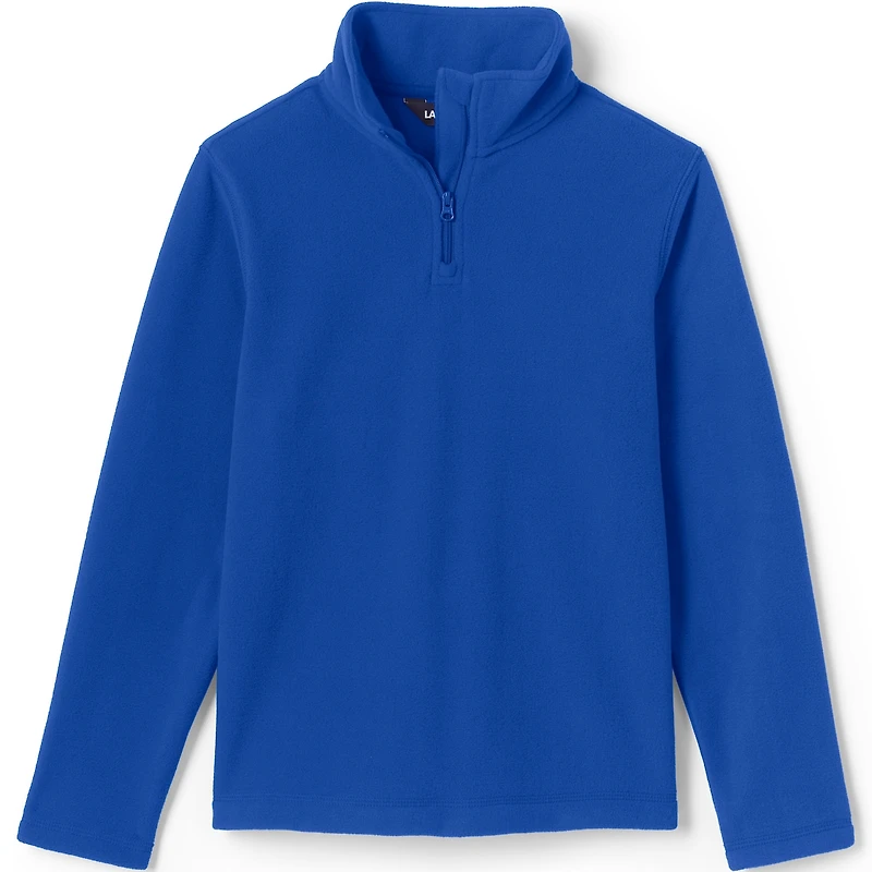 Lands' End Girls Lightweight Fleece Quarter Zip Pullover
