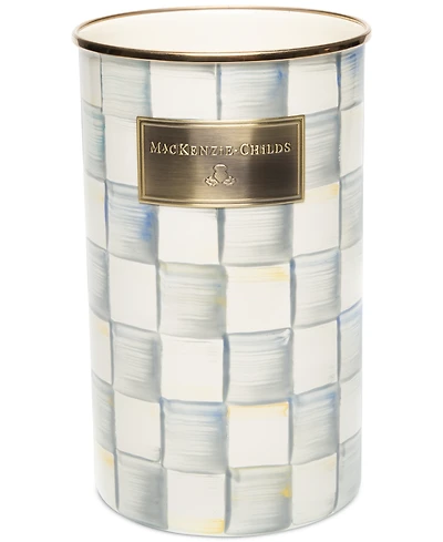 Mackenzie-Childs Sterling Check Utensil Holder