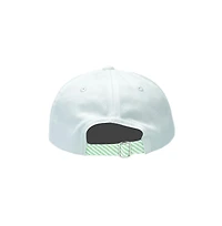 Bits & Bows Boys Golf Flag Baseball Hat in White