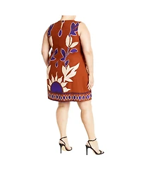 City Chic Women's Nala Print Dress